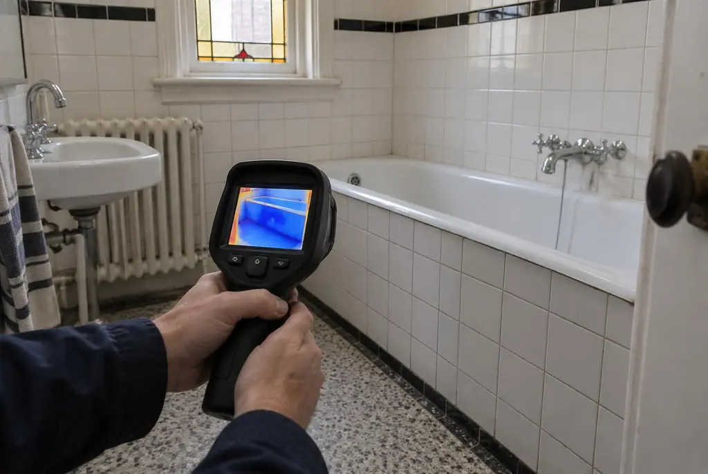 Lekdetectie Kesteren – onderzoek in een badkamer van een oudere woning