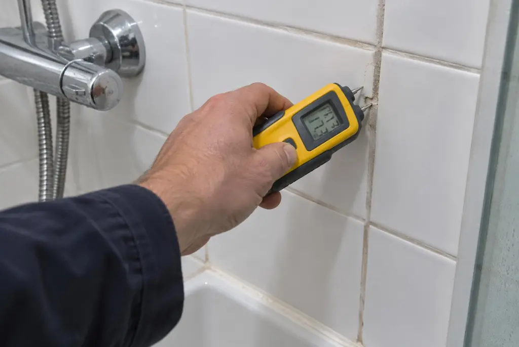 Lekdetectie Kesteren – vochtmeter op badkamertegels bij de douche